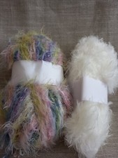Knitting/crochet yarn job lot/bundle Eyelash  380gr
