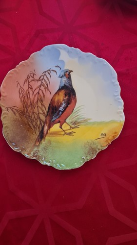 Limoges pheasant plate - pheasant,