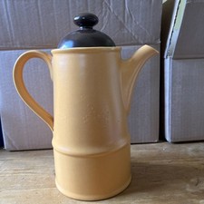 Vintage Sadler Yellow / Brown Coffee pot