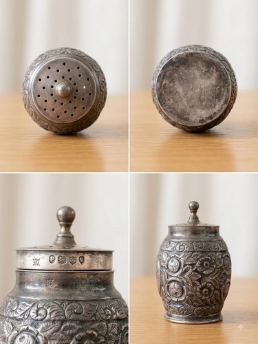 Victorian solid silver - solid, pepper