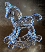 VGC Pretty Swarovski Sparky Crystal Vintage Rocking Horse 183270 