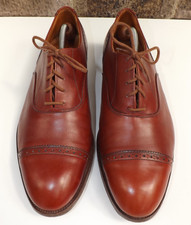 Trickers Men's Tan Brown Leather Oxford  Dress Shoes Size 10 Width E