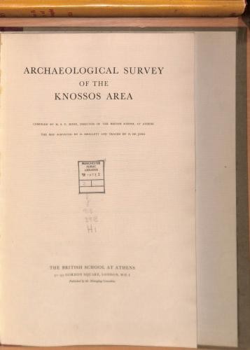 Archaeological survey the - survey,