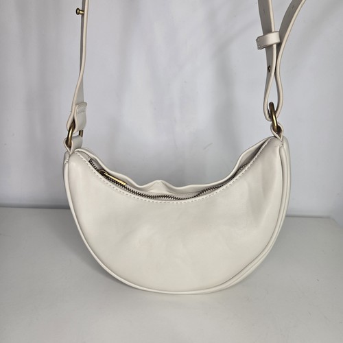 Zara cream faux leather half - cream,