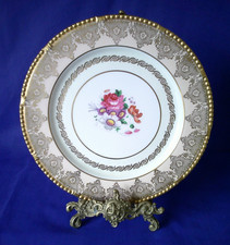 Paragon Cabinet Plate Apricot, Gilt & Floral Gold Dragoon Rim