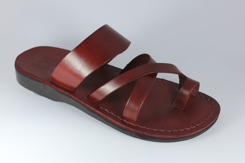 Brown leather jesus - brown,