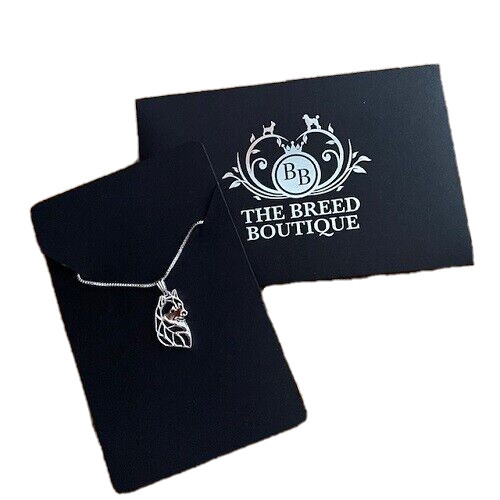 Siberian husky dog necklace - husky,