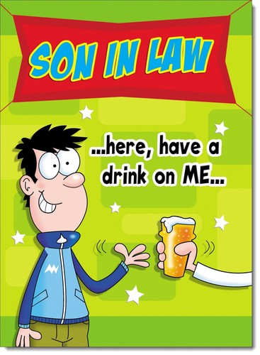 Doodlecards son law - doodlecards, son-in-law