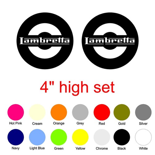 Lambretta vinyl stickers - 4",