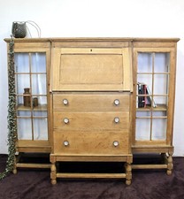1930s Oak Bureau Bookcase 