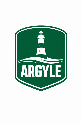Argyle lighthouse shield vinyl - lighthouse,
