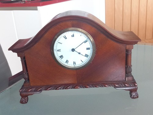 Antique walnut mantle - antique,