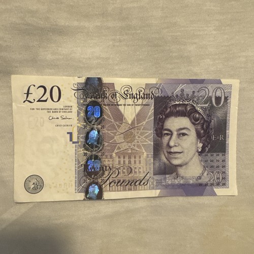 Old twenty pound - pound, note