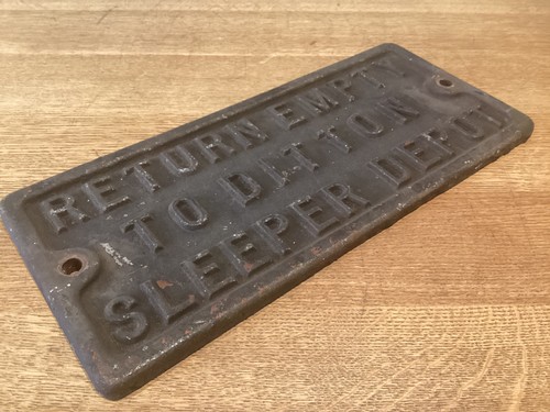 Original railway plate - railway,