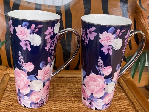 Fox ivy latte tall mugs - 2,