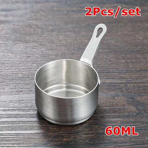 2pcs silver 60ml milk pot - silver,