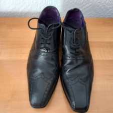 Gucinari Men's Black Leather