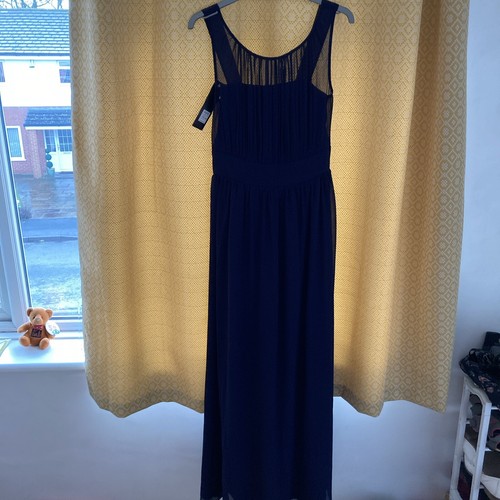 Showcase long navy chiffon - long,