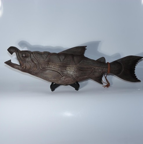 Vintage japanese wooden - japanese, carved