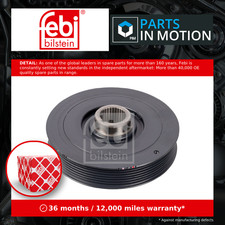 Crankshaft Pulley fits HONDA ACCORD CL9, CM2 2.4 03 to 08 Belt 13810PNA003 Febi