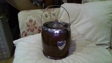 Vintage Wooden Tobacco Jar/ Biscuit Barrel