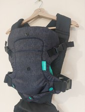 Infantino Flip Advanced 4-in-1 Convertible Carrier with Bib, Black