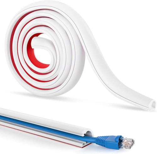 White cable trunking - white,