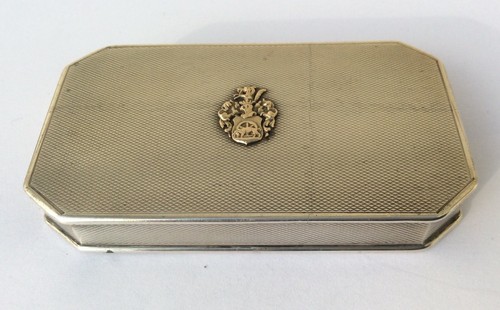 Silver and solid gold - silver, crest