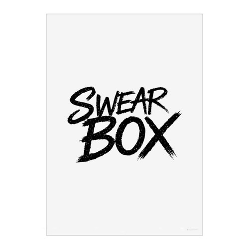 Swear box wall art poster - 'swear,