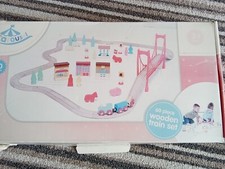 carousel wooden train set