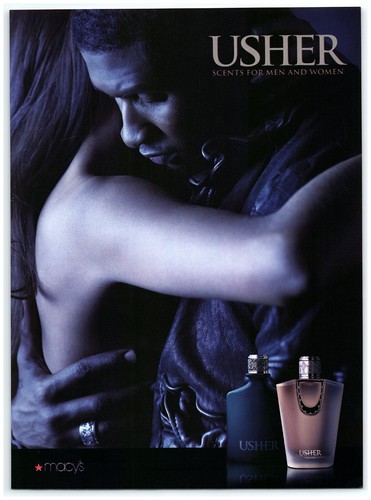 2007 usher fragrance print - fragrance, ad