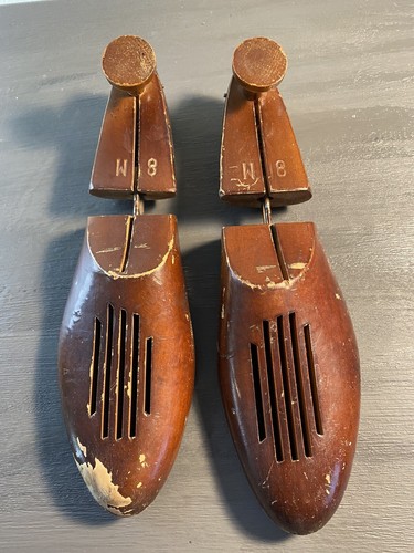 Vintage wooden shoe - wooden, trees