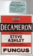 1975 Decameron Concert Ticket & Programme Town Hall Cheltenham Vintage