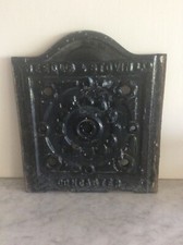 Cast Iron Enamel Coal Door Doncaster Vintage Architectural Salvage Reclaimed