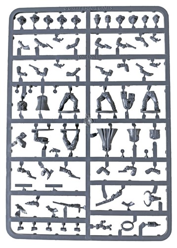 Gunfighters sprue dead - sprue, mans