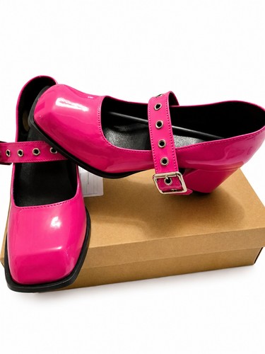 Fushia pink women block - women's, heel