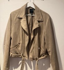 New Look Faux Suede Biker