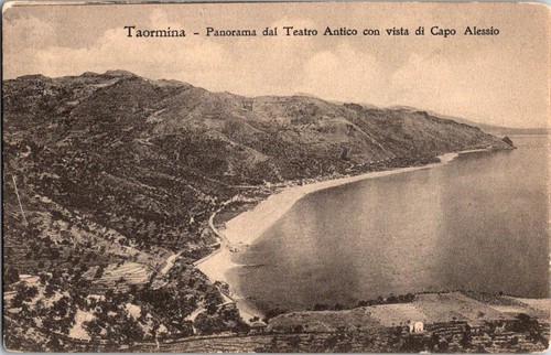 Taormina italy postcard - taormina,