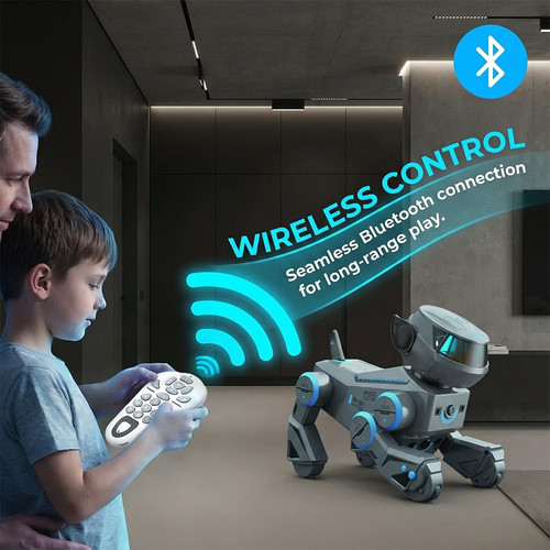 Robot dog toy remote - robot,