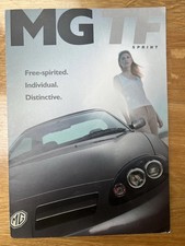 MG TF Sprint Limited Edition 2002 UK Market Sales Brochure 135 160