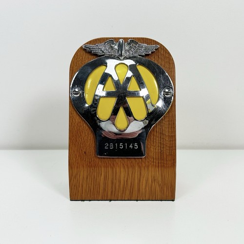Vintage chrome car badge - vintage,