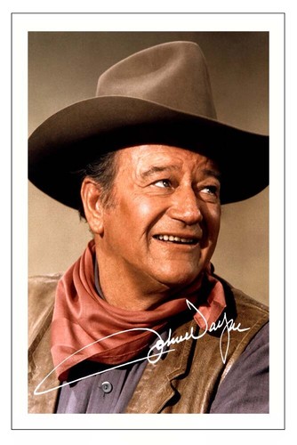 John wayne signed autograph - signed,