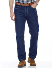 FARAH Classic men's blue 425 Rigid Denim jeans straight Cut