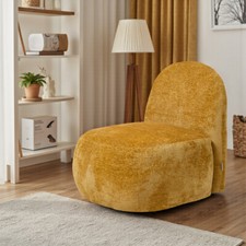 Swivel Accent Chair Modern Chenille Armchair Padded Seat Lounge Sofa Living Room