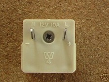 CARAVAN/MOTORHOME 12v 2 PIN TV PLUG - NEW