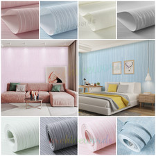 6X Mix Plain Texture Wallpaper Roll 3D Stripe Effect Bedroom WallPaper Home Deco