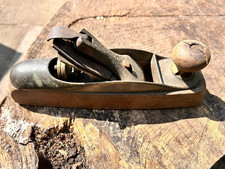 VERY RARE, ANTIQUE BRASS, WOOD & STEEL TRANSITION PLANE. (SPARES REPAIRS ONLY)