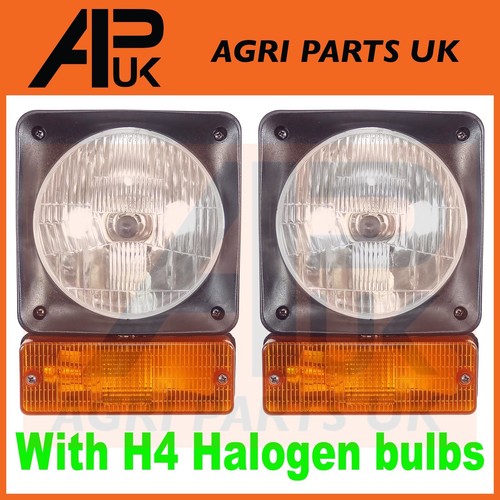 Pair front headlight headlamp - front,