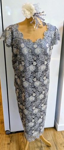 Jacques vert silver lace dress - vert,