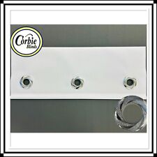 Roller Blinds Large Round Eyelets In Daylight Fabric - Custom Cut To Size